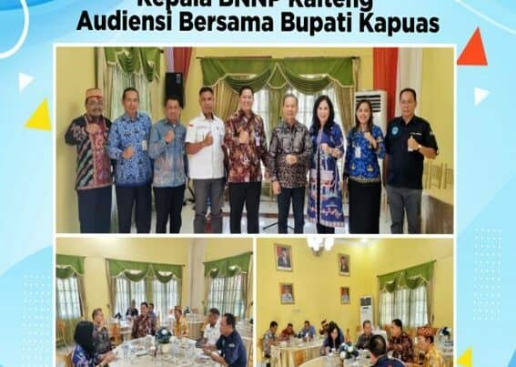 Kepala BNNP Kalteng Audiensi Bersama Bupati Kapuas