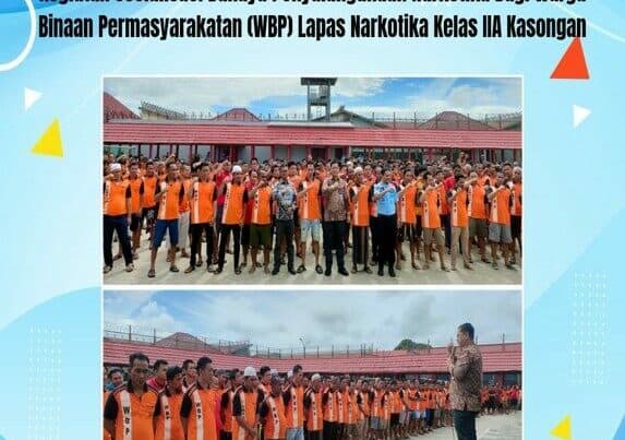 Kegiatan Sosialisasi Bahaya Penyalahgunaan Narkotika Bagi Warga Binaan Permasyarakatan (WBP) Lapas Narkotika Kelas IIa Kasongan