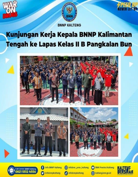 Kunjungan Kerja Kepala BNNP Kalimantan Tengah Ke Lapas Kelas II B Pangkalan Bun Kunjungan Kerja Kepala BNNP Kalimantan Tengah Ke Lapas Kelas II B Pangkalan Bun