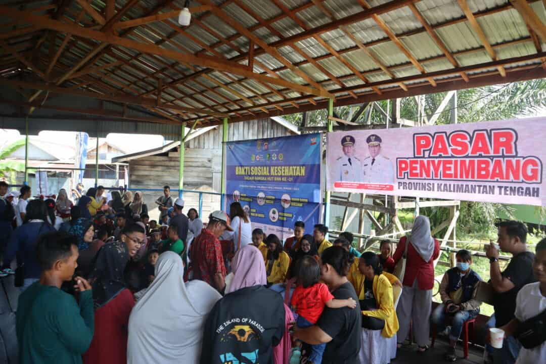 Semarak HUT BNN RI yang Ke-21, BNNP Kalteng Gelar Bakti Sosial Kesehatan di Kampung Puntun