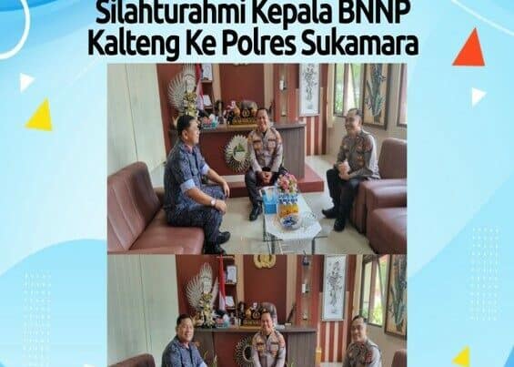 Kunjungan Kerja dan Silahturahmi Kepala BNNP Kalteng ke Polres Sukamara