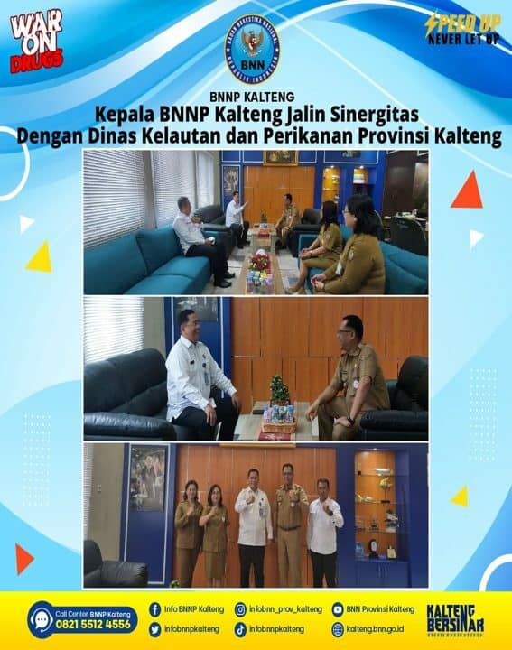 Kepala BNNP Kalteng Jalin Sinergitas dengan Dinas Kelautan Dan Perikanan Provinsi Kalteng Kepala BNNP Kalteng Jalin Sinergitas dengan Dinas Kelautan Dan Perikanan Provinsi Kalteng