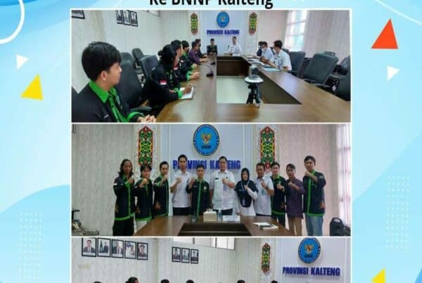 Kegiatan Audiensi Dari Himpunan Mahasiswa Barito Timur Ke BNNP Kalteng