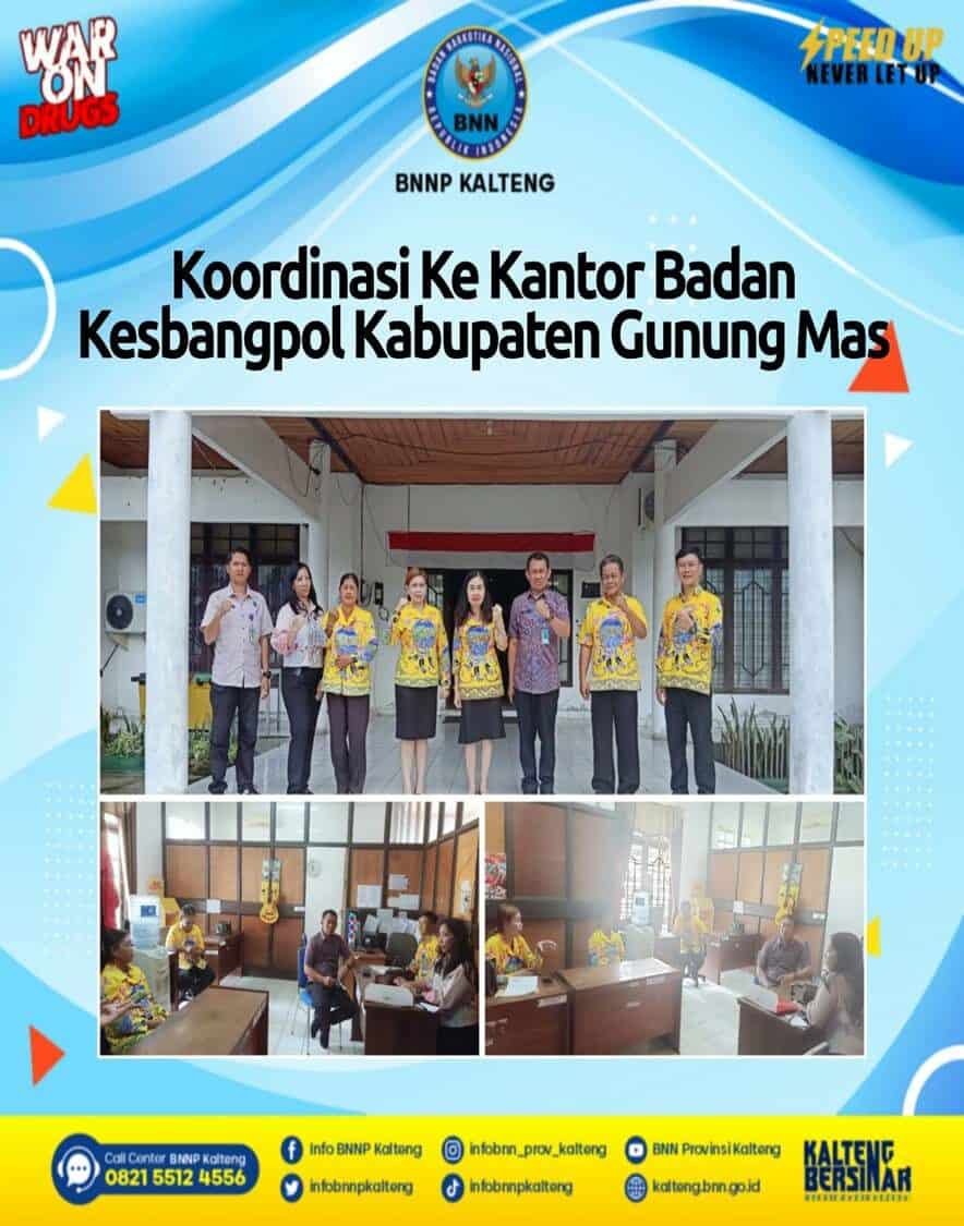 Kegiatan Koordinasi Ke Kantor Badan Kesbangpol Kabupaten Gunung Mas Kegiatan Koordinasi Ke Kantor Badan Kesbangpol Kabupaten Gunung Mas