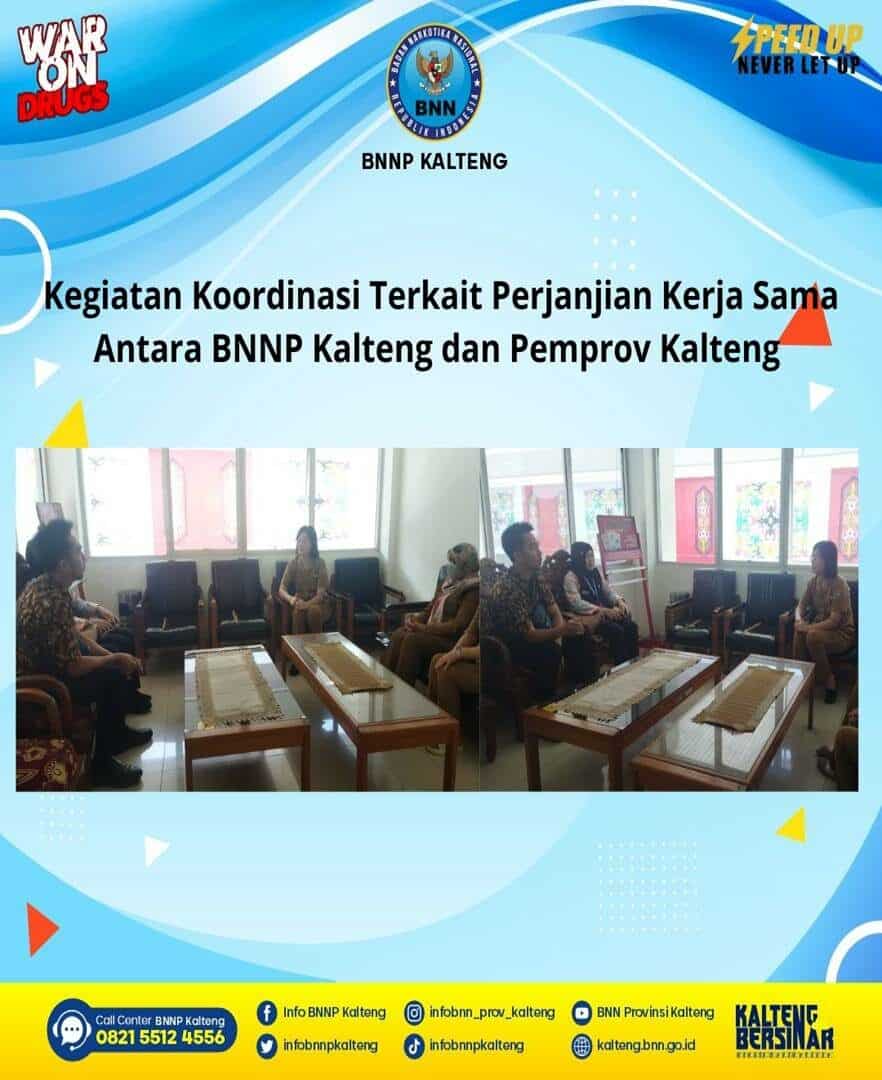 Kegiatan Koordinasi Terkait Perjanjian Kerja Sama Antara BNNP Kalteng Dengan Pemprov Kalteng