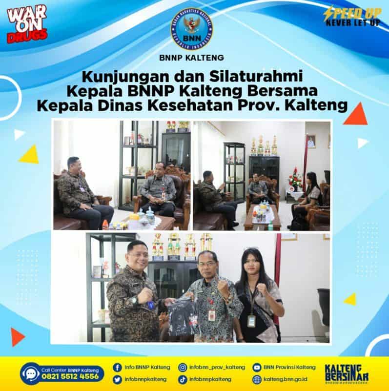 Kunjungan dan Silaturahmi Kepala BNNP Kalteng Bersama Kepala Dinas Kesehatan Provinsi Kalimantan Tengah Kunjungan dan Silaturahmi Kepala BNNP Kalteng Bersama Kepala Dinas Kesehatan Provinsi Kalimantan Tengah