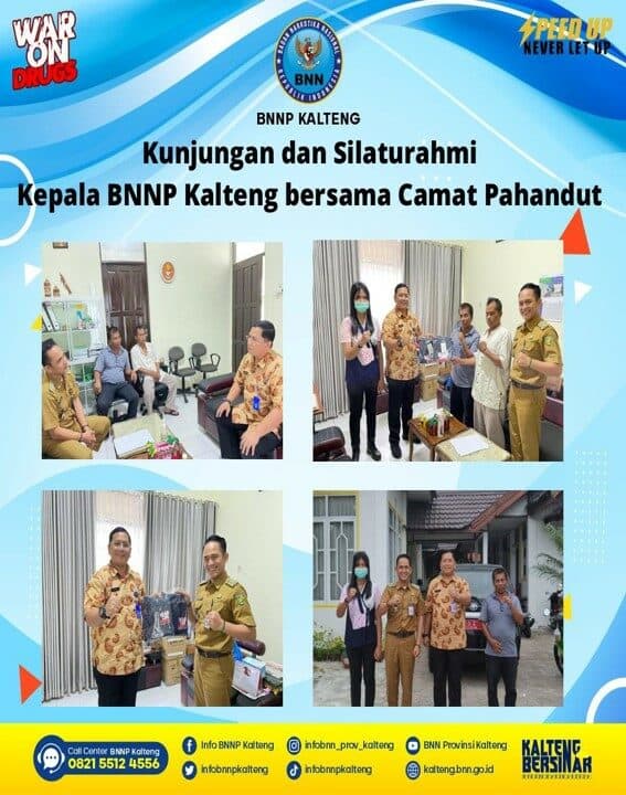 Kunjungan dan Silaturahmi Kepala BNNP Kalteng Bersama Camat Pahandut Kunjungan dan Silaturahmi Kepala BNNP Kalteng Bersama Camat Pahandut