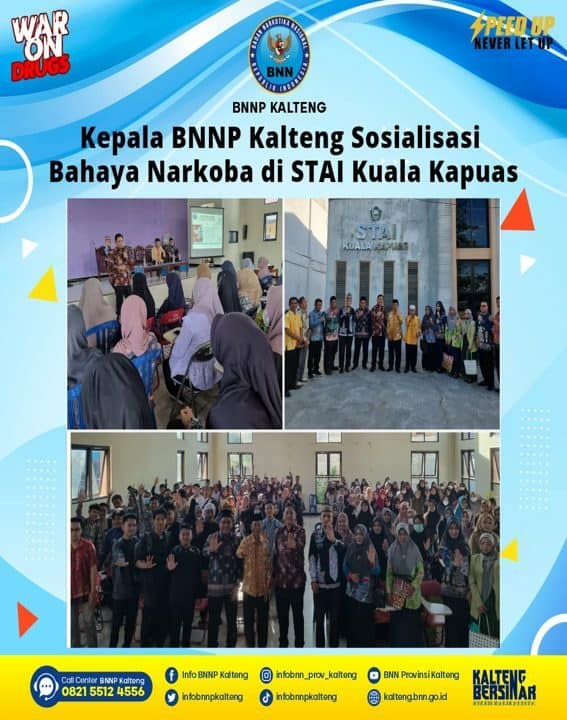 Kepala BNNP Kalteng Sosialisasi Bahaya Narkoba di Stai Kuala Kapuas Kepala BNNP Kalteng Sosialisasi Bahaya Narkoba di Stai Kuala Kapuas