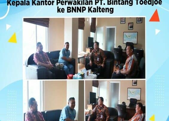 Kunjungan dan Silaturahmi Kepala Kantor Perwakilan PT. Bintang Toedjoe ke BNNP Kalteng