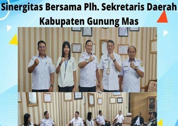 Kepala BNNP Kalteng Tingkatkan Sinergitas Bersama Plh. Sekretaris Daerah Kabupaten Gunung Mas