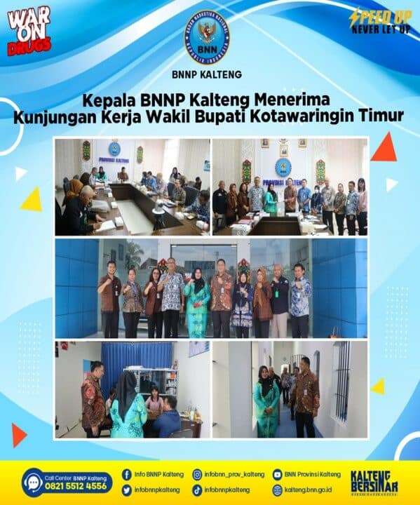 Kepala BNNP Kalteng Menerima Kunjungan Kerja Wakil Bupati Kotawaringin Timur Kepala BNNP Kalteng Menerima Kunjungan Kerja Wakil Bupati Kotawaringin Timur