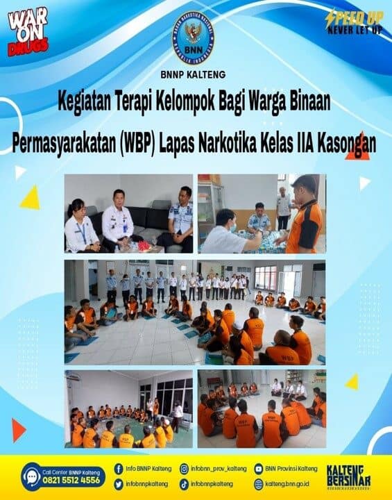Kegiatan Terapi Kelompok Bagi Warga Binaan Permasyarakatan (WBP) Lapas Narkotika Kelas IIa Kasongan