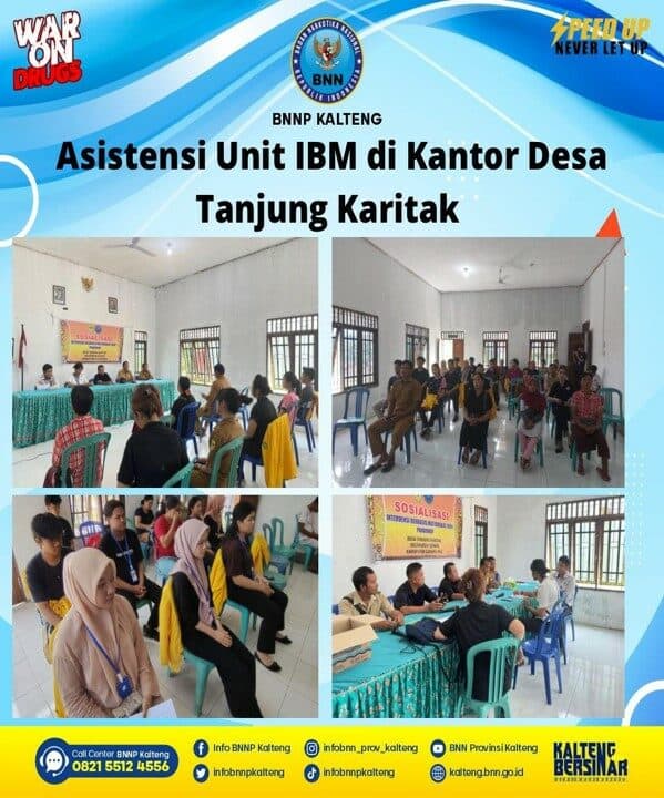 Asistensi Unit IBM di Kantor Desa Tanjung Karitak