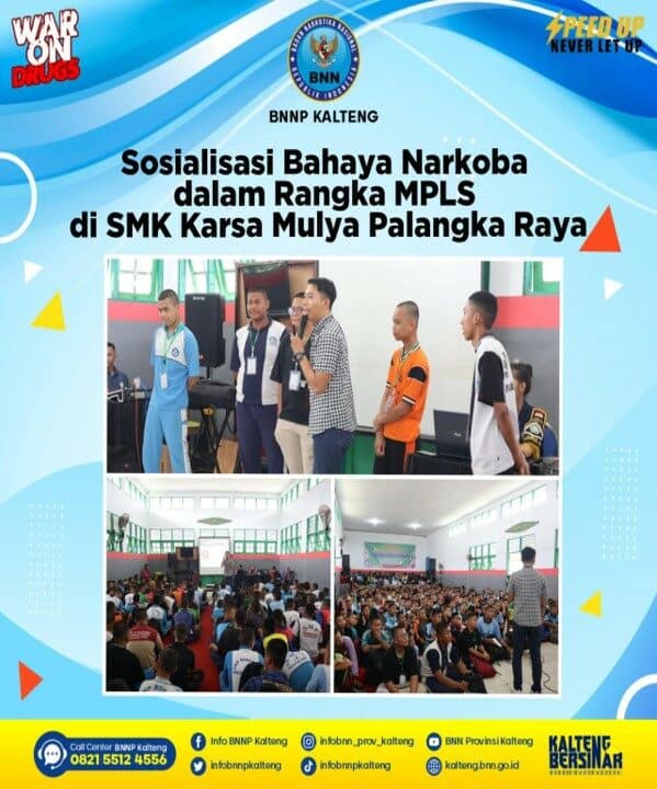 Sosialisasi Bahaya Narkoba dalam Rangka MPLS di Smk Karsa Mulya Palangka Raya