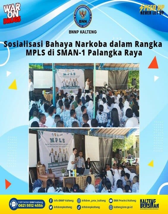 Kegiatan Sosialisasi Bahaya Narkoba Dalam Rangka MPLS di SMAN-1 Palangka Raya