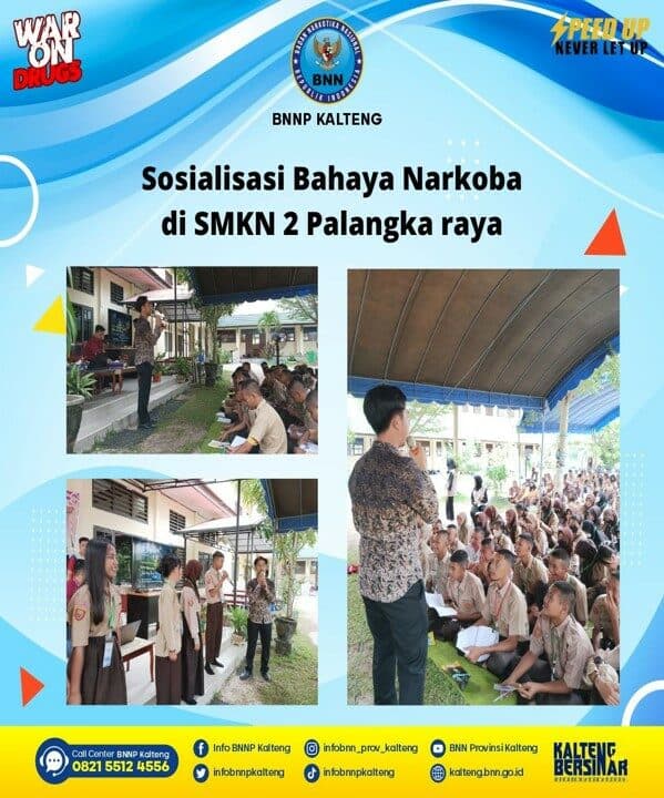 Sosialisasi Bahaya Narkoba dalam Rangka MPLS di SMKN 2 Palangka Raya