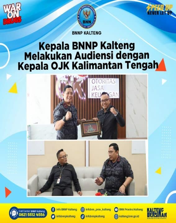 Kepala BNNP Kalteng Melakukan Audiensi dengan Kepala Ojk Kalimantan Tengah Kepala BNNP Kalteng Melakukan Audiensi dengan Kepala Ojk Kalimantan Tengah