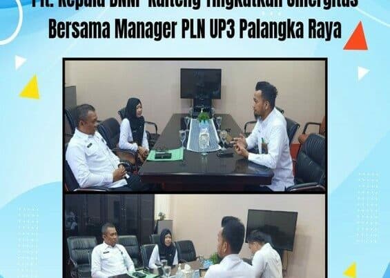 Kegiatan Plt. Kepala BNNP Kalteng Tingkatkan Sinergitas Bersama Manager PLN UP3 Palangka Raya