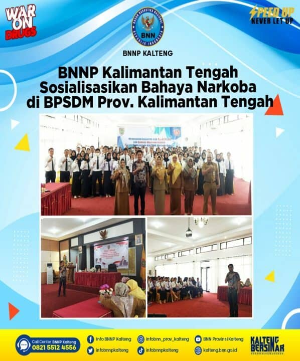 BNNP Kalimantan Tengah Sosialisasikan Bahaya Narkoba di BPSDM Provinsi Kalimantan Tengah