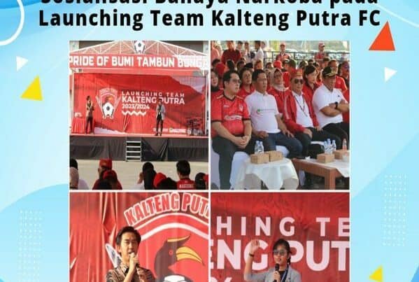 Sosialisasi Bahaya Narkoba Pada Launching Team Kalteng Putra Fc