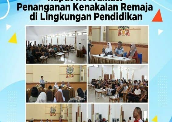 Rapat Koordinasi Penanganan Kenakalan Remaja di Lingkungan Pendidikan