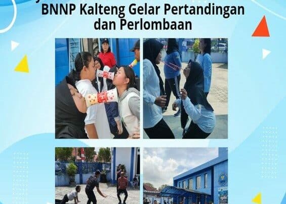 Menyemarakkan Hut Ke-78 Kemerdekaan RI, BNNP Kalteng dan BNNK Palangka Raya Gelar Pertandingan dan Perlombaan