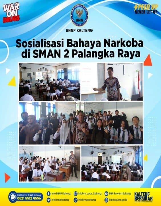 Kegiatan Sosialisasi Bahaya Narkoba di SMAN 2 Palangka Raya