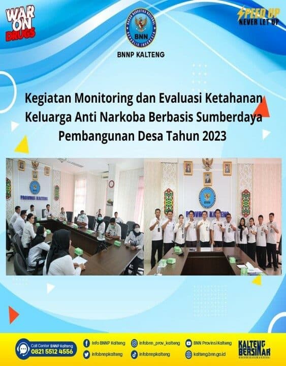 Monitoring Dan Evaluasi Ketahanan Keluarga Anti Narkoba Berbasis Sumber Daya Pembangunan Desa Tahun 2023