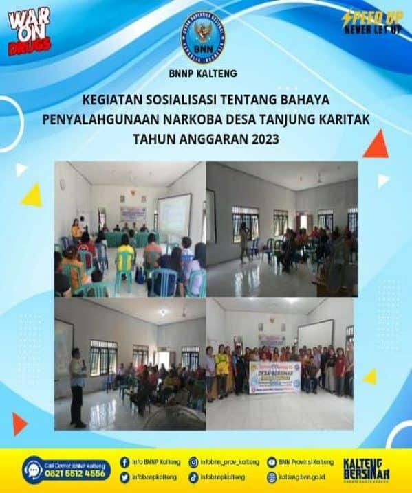 Sosialisasi Tentang Bahaya Penyalahgunaan Narkoba Desa Tanjung Karitak Tahun Anggaran 2023