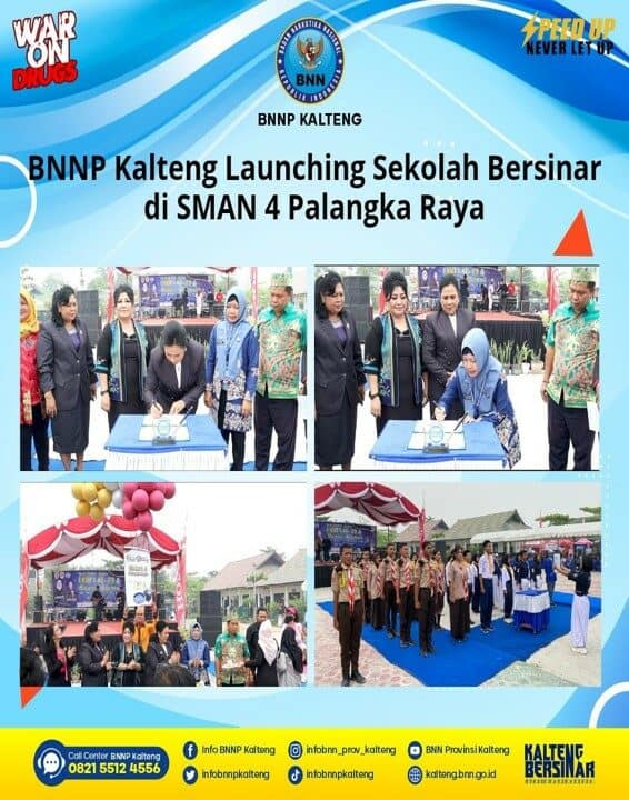 Menghadiri Launching Sekolah Bersinar di SMAN 4 Palangka Raya