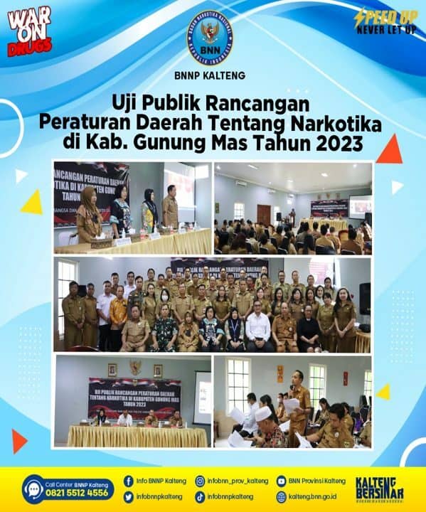 Uji Publik Rancangan Peraturan Daerah Tentang Narkotika di Kabupaten Gunung Mas Tahun 2023 Uji Publik Rancangan Peraturan Daerah Tentang Narkotika di Kabupaten Gunung Mas Tahun 2023