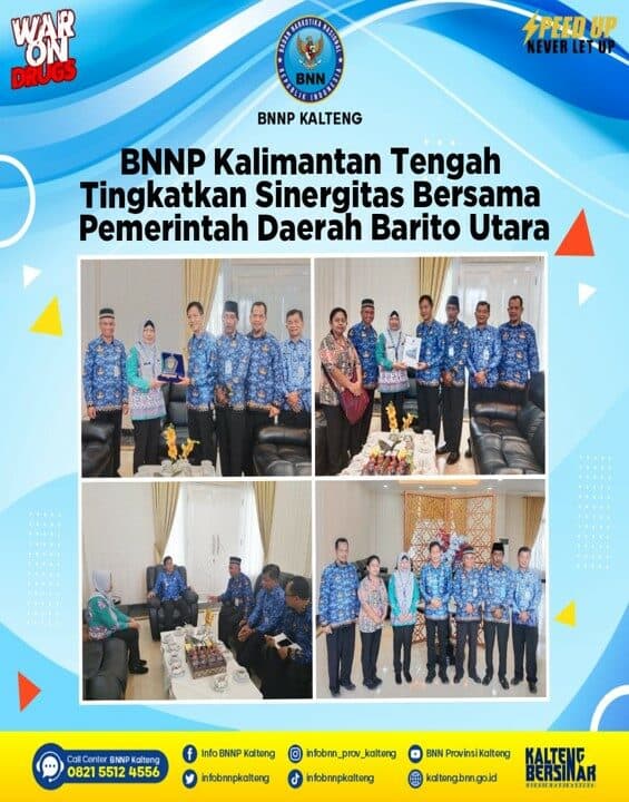 BNNP Kalimantan Tengah Tingkatkan Sinergitas Bersama Pemerintah Kabupaten Barito Utara