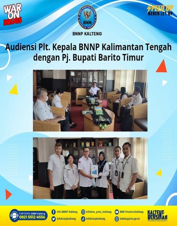 Kegiatan Audiensi Plt. Kepala BNNP Kalteng Dengan Pj. Bupati Barito Timur Kegiatan Audiensi Plt. Kepala BNNP Kalteng Dengan Pj. Bupati Barito Timur