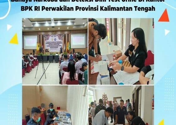 BNNP Kalteng Melaksanakan Kegiatan Sosialisasi Bahaya Narkoba dan Deteksi Dini Test Urine Di Kantor BPK RI Perwakilan Provinsi Kalimantan Tengah