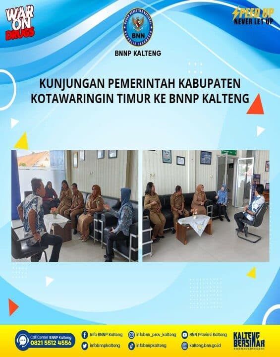 Kunjungan Pemerintah Kabupaten Kotawaringin Timur Ke BNNP Kalimantan Tengah