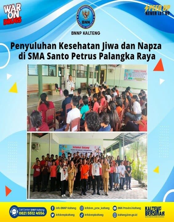 Kegiatan Penyuluhan Kesehatan Jiwa Dan Napza di SMA Santo Petrus Palangka Raya
