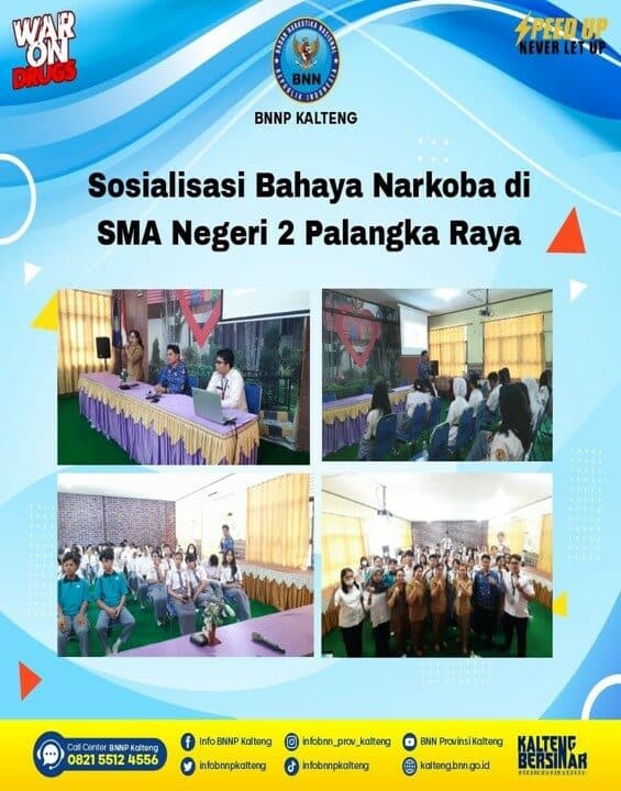 Sosialisasi Bahaya Narkoba di SMA Negeri 2 Palangka Raya