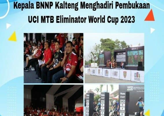 Kepala BNNP Kalteng Menghadiri Pembukaan Uci Mtb Eliminator World Cup 2023