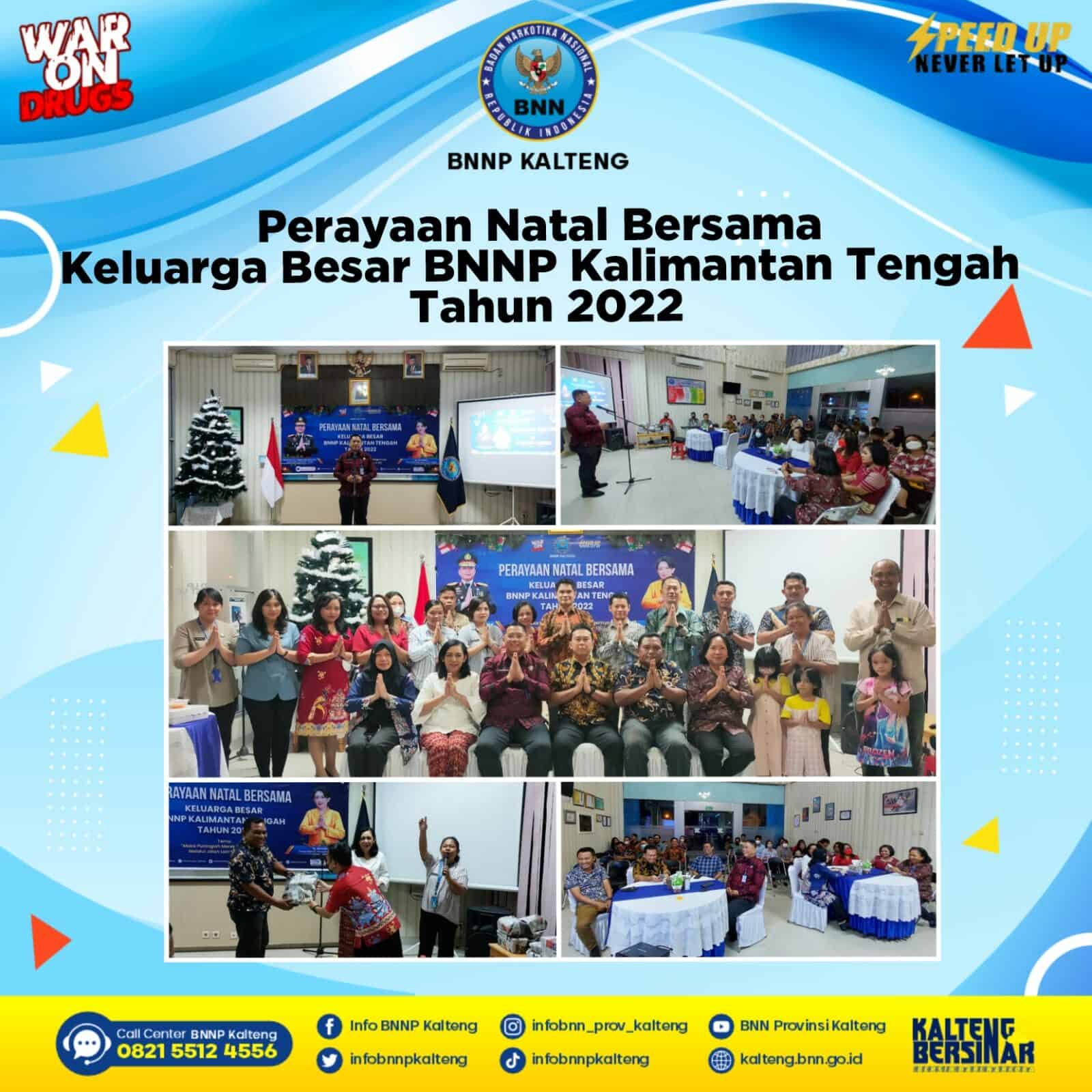 Perayaan Natal Bersama Keluarga Besar BNNP Kalimantan Tengah Tahun 2022 Perayaan Natal Bersama Keluarga Besar BNNP Kalimantan Tengah Tahun 2022