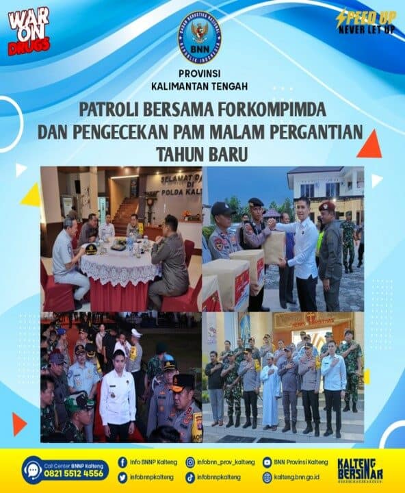 Patroli Bersama Forkompimda Dan Pengecekan Pam Malam Tahun Baru