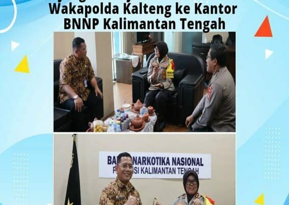 Kunjungan Kerja dan Silaturahmi Wakapolda Kalteng Ke BNNP Kalteng