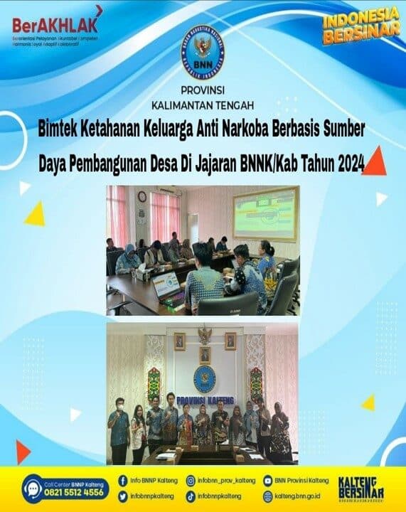 Bimtek Ketahanan Keluarga Anti Narkoba Berbasis Sumber Daya Pembangunan Desa Di Jajaran Bnnk/Kab Tahun 2024