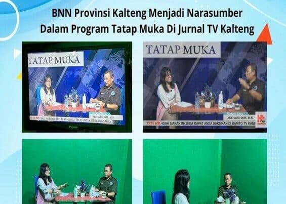 BNN Provinsi Kalteng Menjadi Narasumber Dalam Program Tatap Muka Di Jurnal TV Kalteng