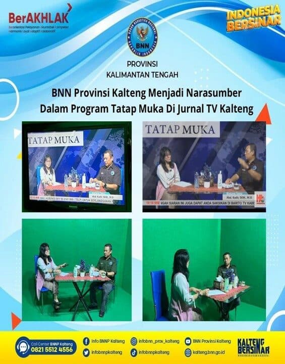 BNN Provinsi Kalteng Menjadi Narasumber Dalam Program Tatap Muka Di Jurnal TV Kalteng BNN Provinsi Kalteng Menjadi Narasumber Dalam Program Tatap Muka Di Jurnal TV Kalteng
