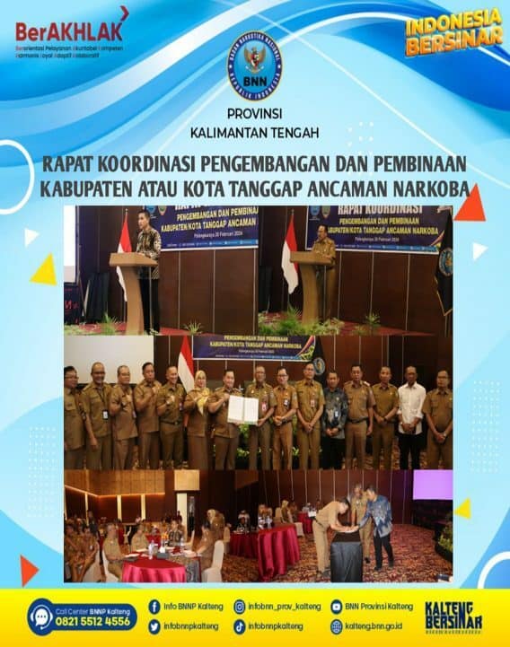 Rapat Koordinasi Pengembangan Dan Pembinaan Kabupaten/Kota Tanggap Ancaman Narkoba