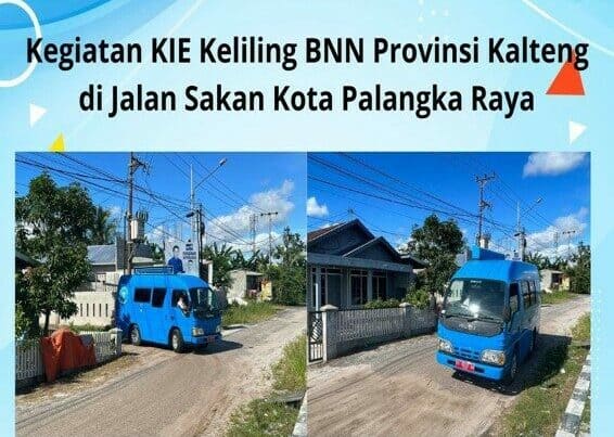 Kie Keliling BNN Provinsi Kalimantan Tengah di Jalan Sakan Kota Palangka Raya