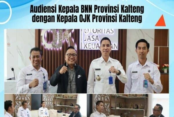 Kegiatan Audiensi Kepala BNN Provinsi Kalteng Dengan Kepala OJK Provinsi Kalteng