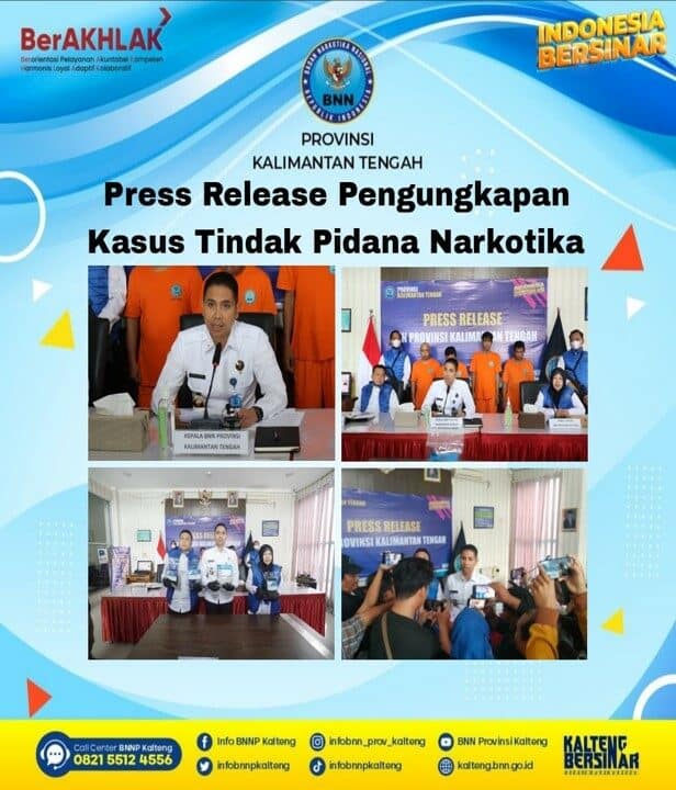 Kegiatan Press Release Pengungkapan Kasus Tindak Pidana Narkotika