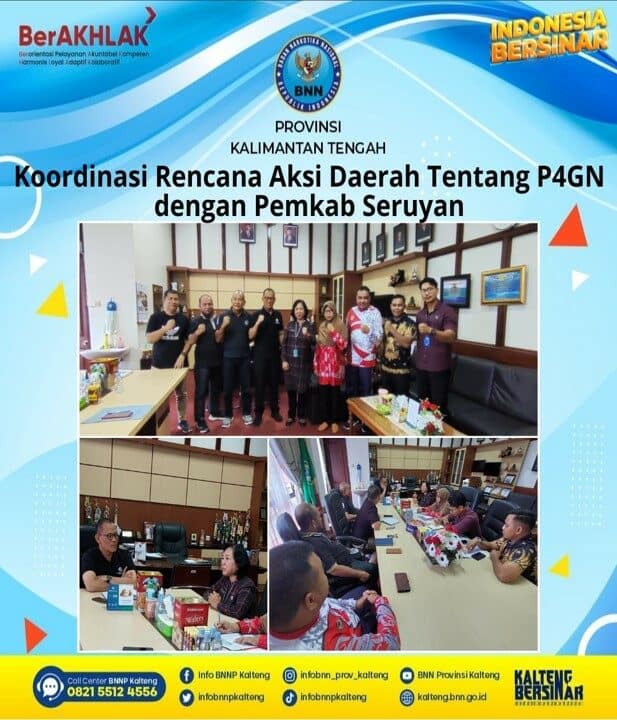 Koordinasi Rencana Aksi Daerah Tentang P4GN Dengan Pemkab Seruyan