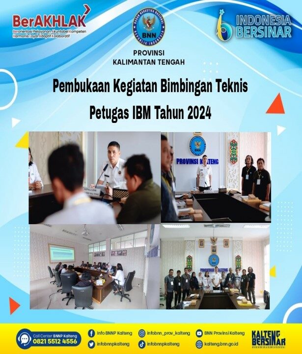 Pembukaan Kegiatan Bimbingan Teknis Petugas Ibm Tahun 2024